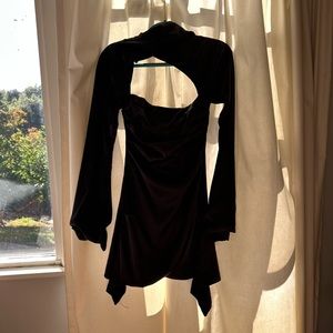 women’s small, black formal mini dress